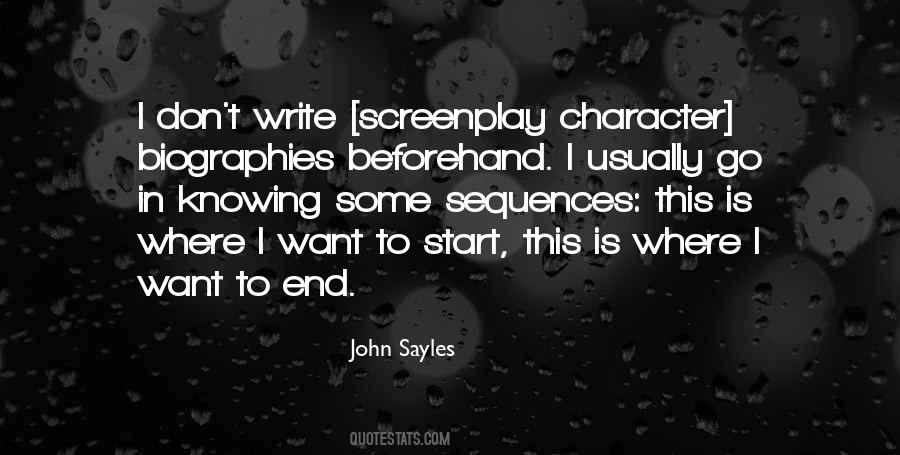 Quotes About Screenplay Writing #1154289