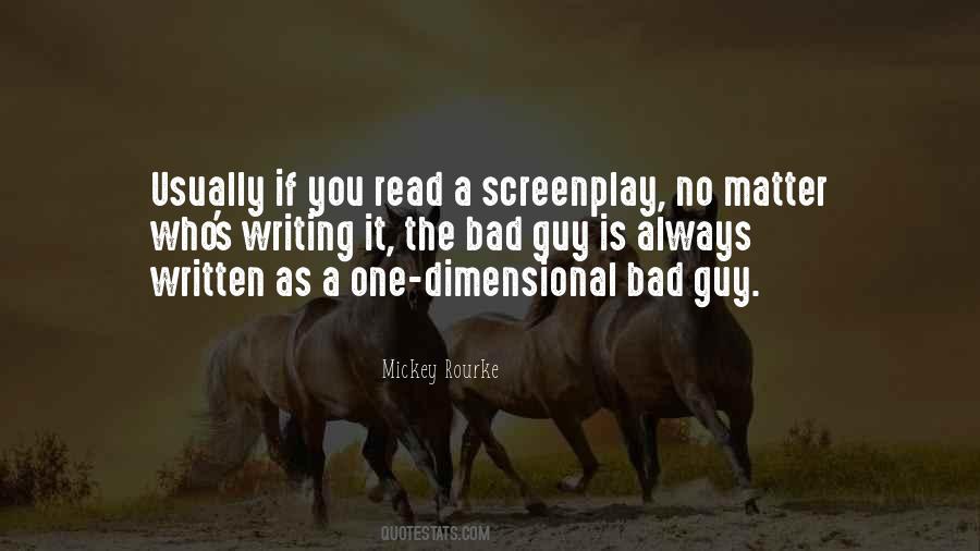 Quotes About Screenplay Writing #1656869