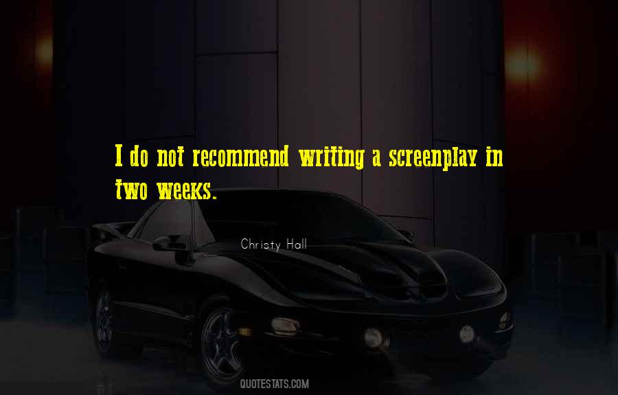 Quotes About Screenplay Writing #197016