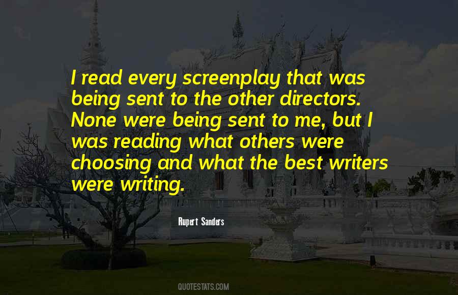 Quotes About Screenplay Writing #244416