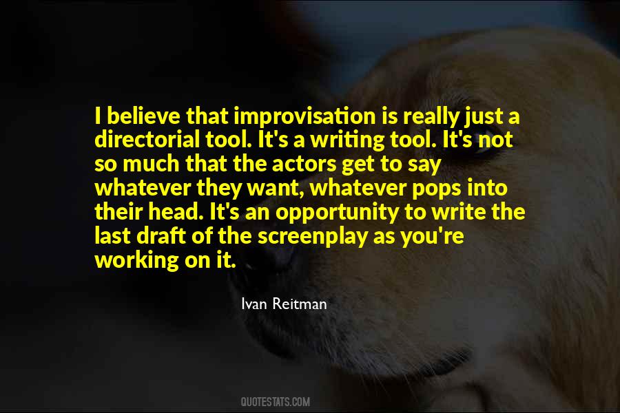 Quotes About Screenplay Writing #337782
