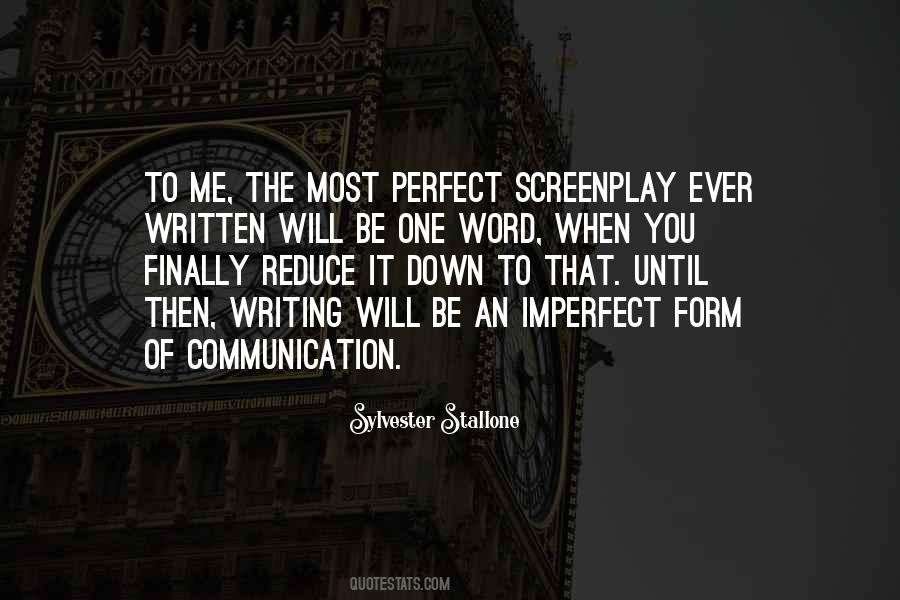 Quotes About Screenplay Writing #560245