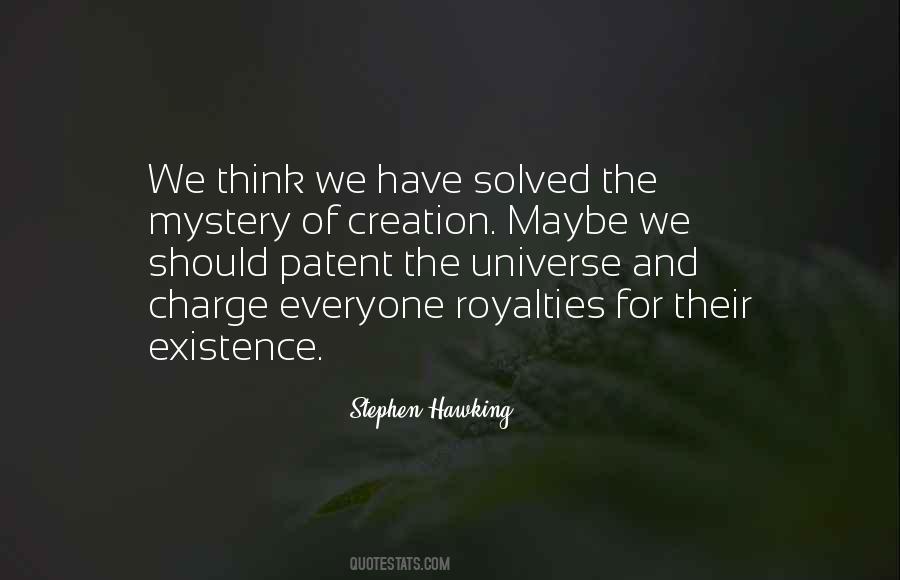 Mystery Of The Universe Quotes #138702