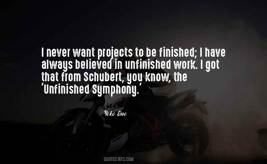 Quotes About Unfinished Work #843068