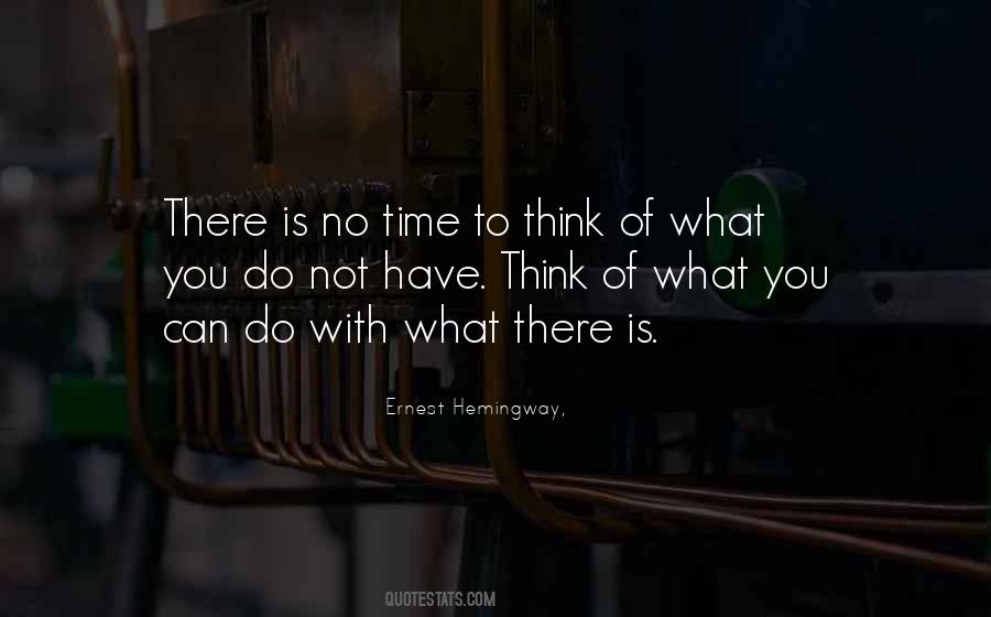No Time To Quotes #1175227
