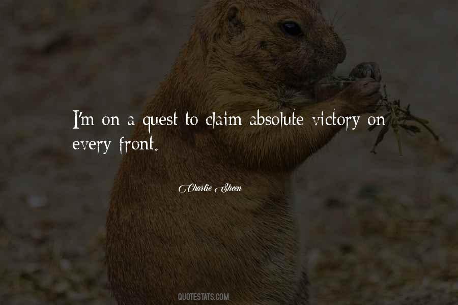 Claim The Victory Quotes #1865935