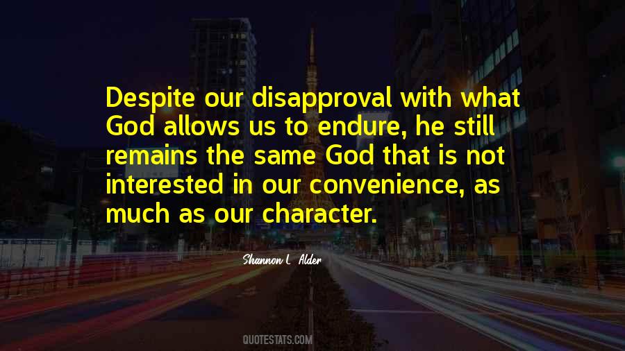 Quotes About Disapproval #362335