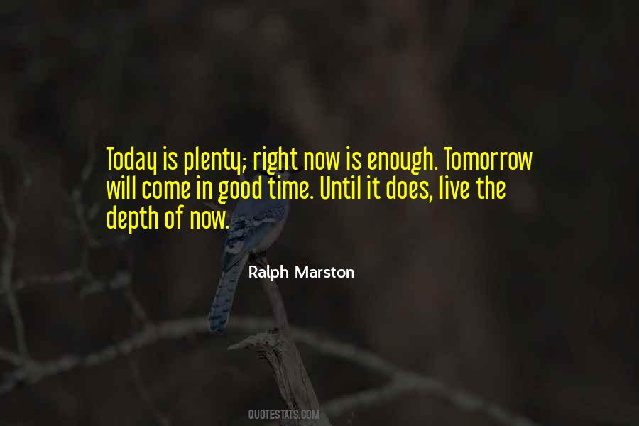 Quotes About Live For Today Not Tomorrow #128963