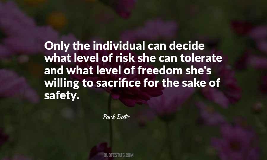 Quotes About Safety And Risk #1801813