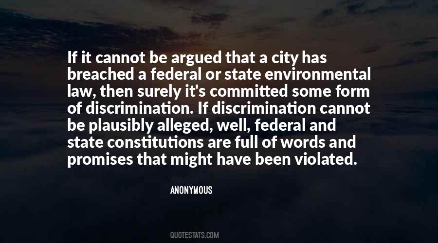 Federal Law Quotes #1787045