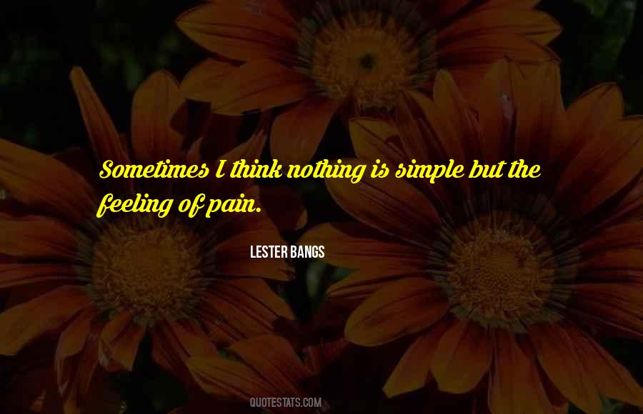 Feeling Pain Quotes #78248