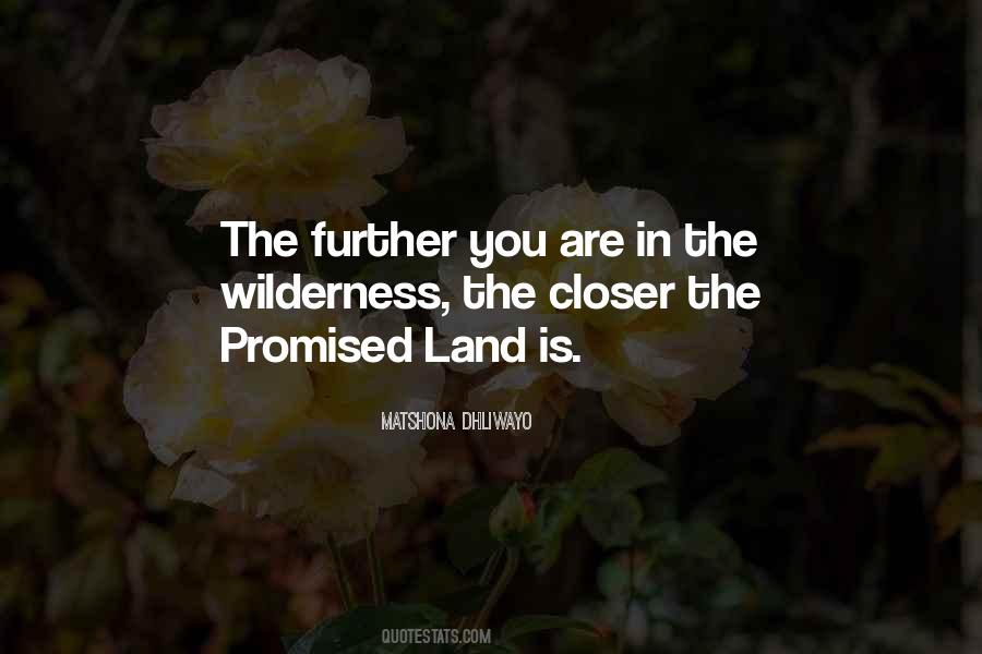 Quotes About Promised Land #1424891