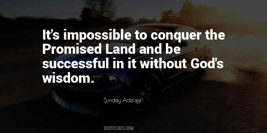 Quotes About Promised Land #157753