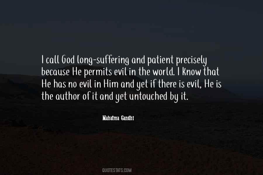 Quotes About Evil And Suffering #1552728