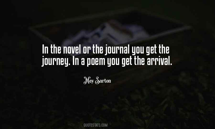 Journal Of A Novel Quotes #185338