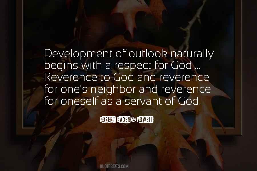 Reverence For God Quotes #417470