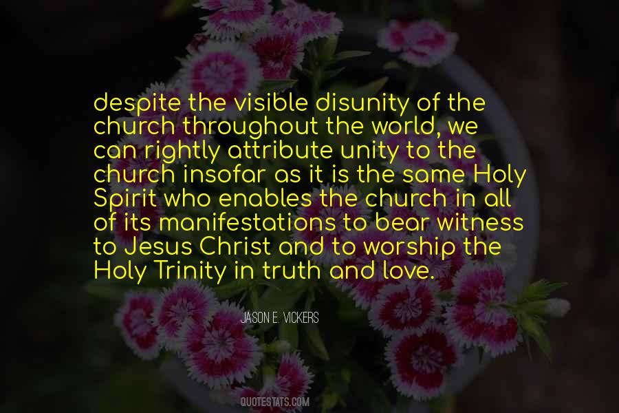 Quotes About Church Unity #483374