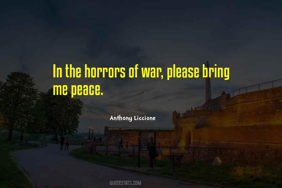Quotes About Horrors Of War #1072461