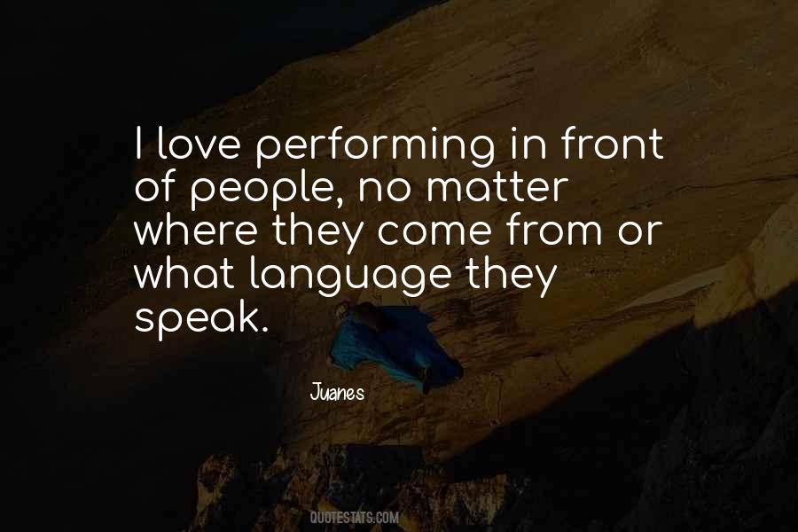 Quotes About Language Of Love #151879