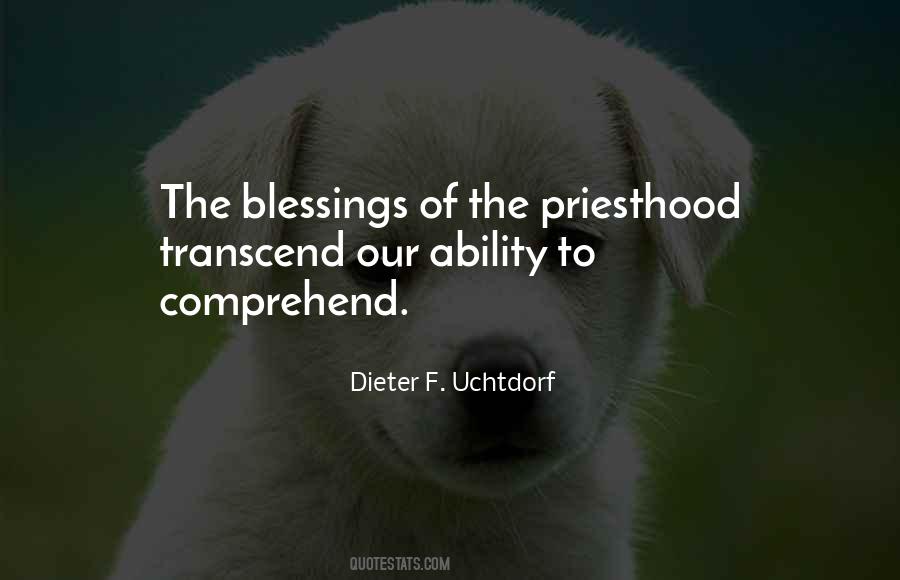 Quotes About Priesthood Blessings #978836