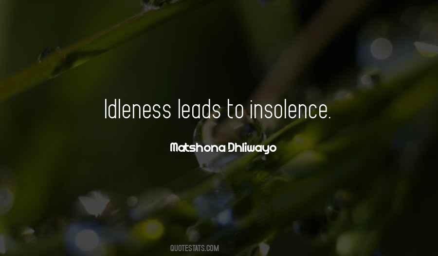 Quotes About Insolence #240311