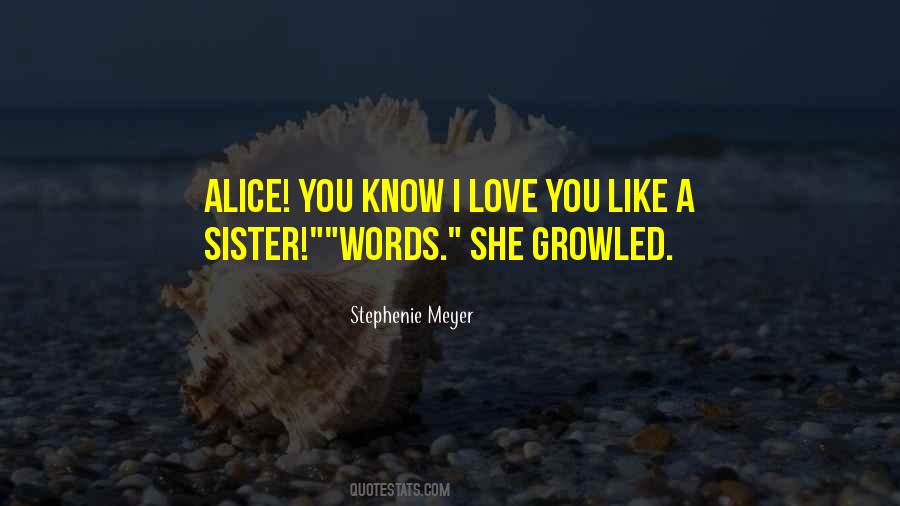 Quotes About Love You Sister #1228251