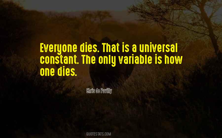 Quotes About Everyone Dies #1840521