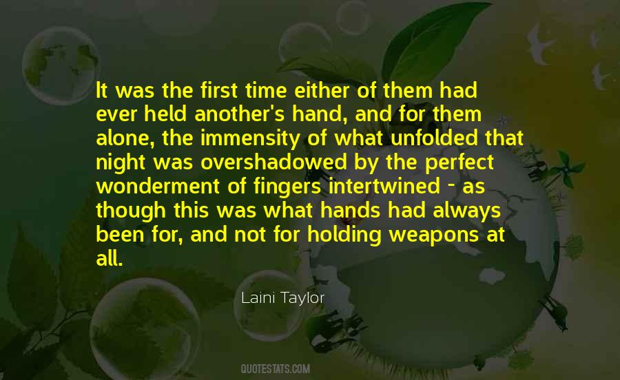 Quotes About Hand Holding #342358 Quotes About Hand Holding #342358