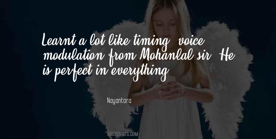 Quotes About Perfect Timing #582125