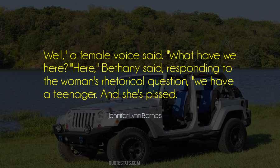 Female Voice Quotes #476648