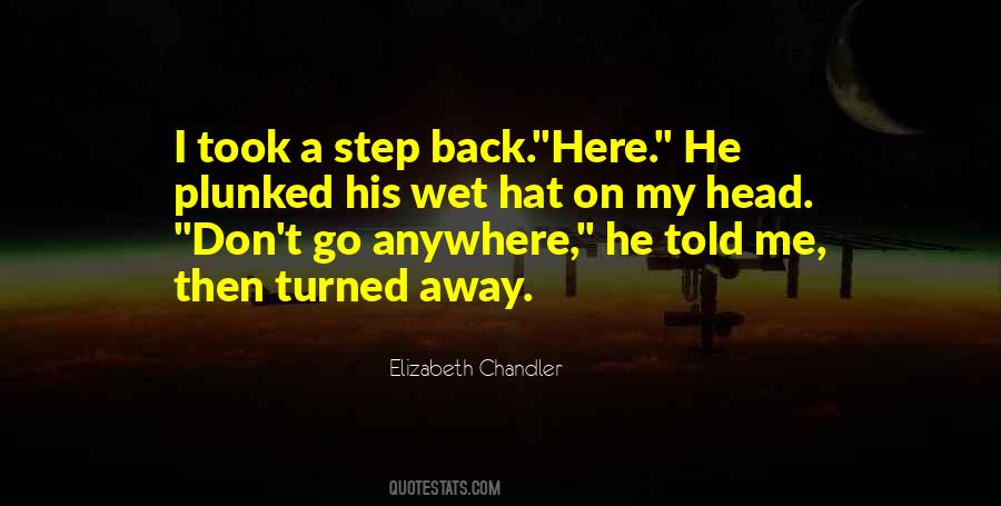 Quotes About Step Back #962157