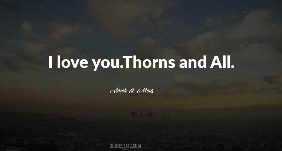 Quotes About Thorns #1087181