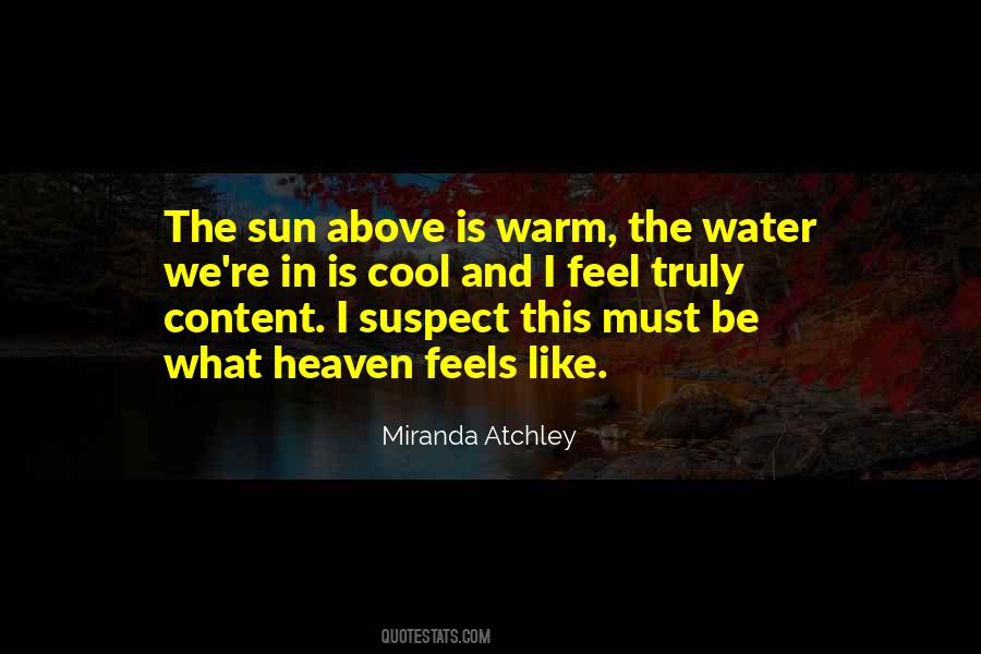 Sun And Water Quotes #26879