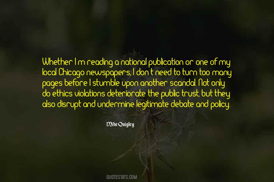 Quotes About Reading Newspapers #1326649
