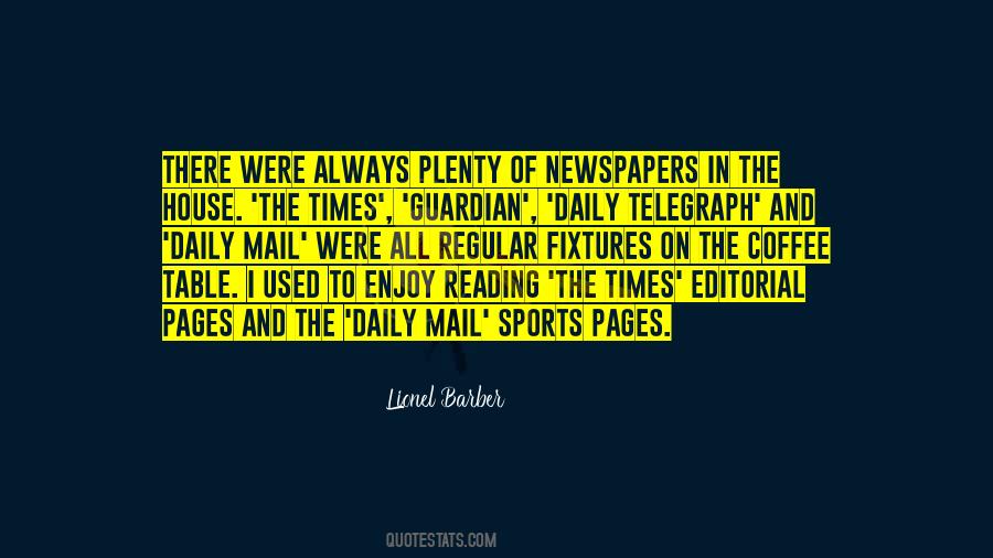 Quotes About Reading Newspapers #1674645