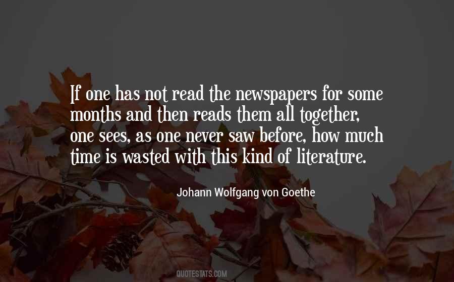 Quotes About Reading Newspapers #1748734