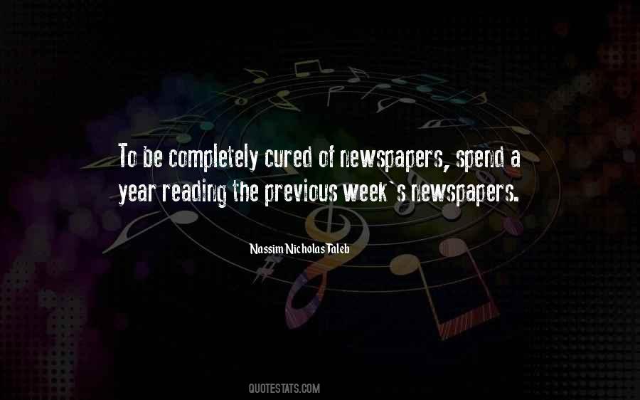 Quotes About Reading Newspapers #556368