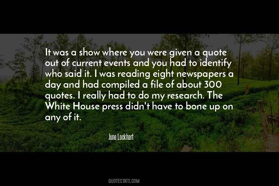Quotes About Reading Newspapers #836776