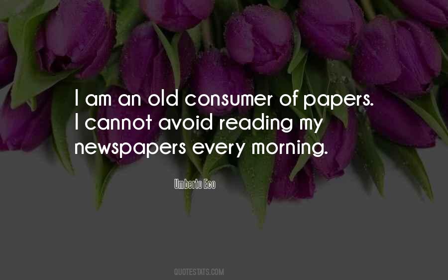 Quotes About Reading Newspapers #908322