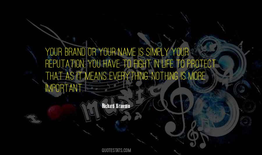 Quotes About Brand Names #489627