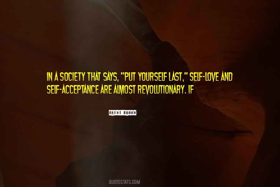 Acceptance Self Love Quotes #1127325