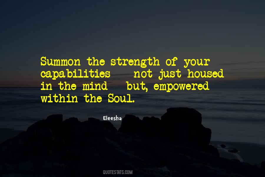 Strength Of The Mind Quotes #301595