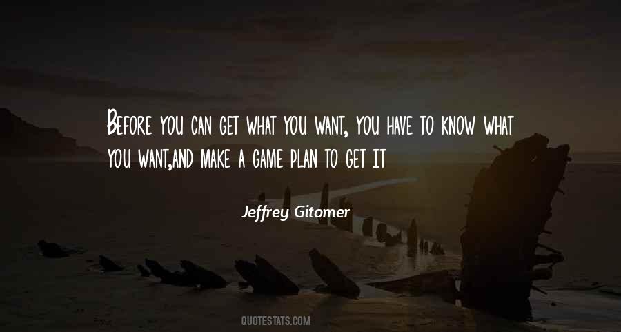 Quotes About A Game Plan #148467