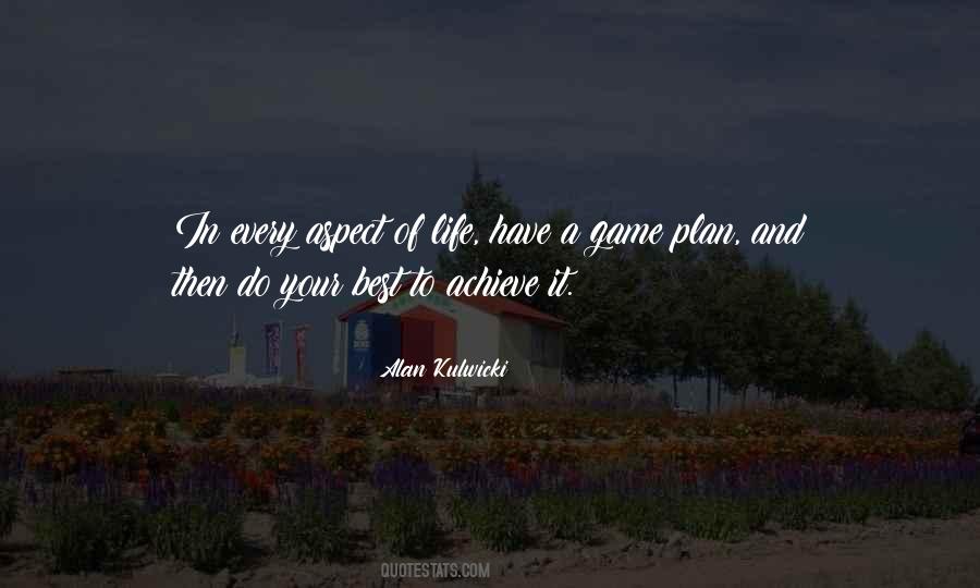 Quotes About A Game Plan #344473