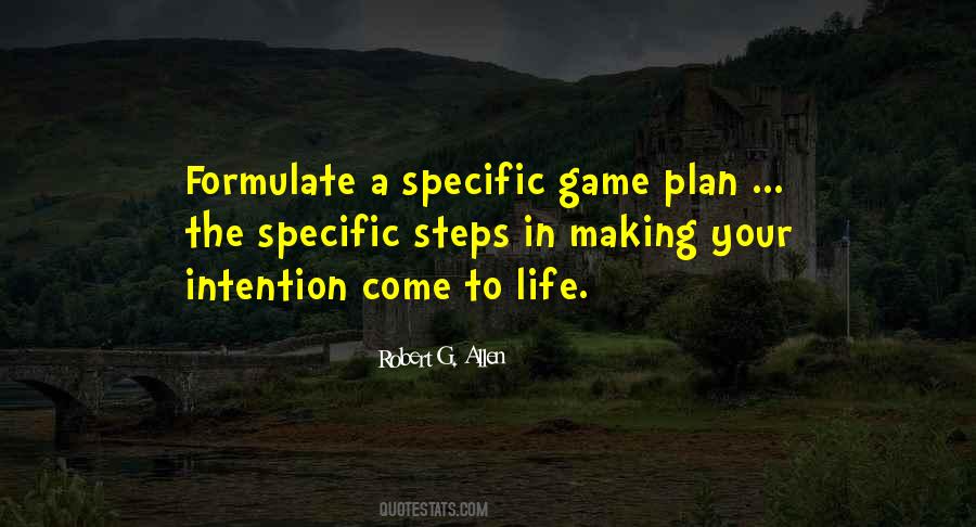 Quotes About A Game Plan #882764