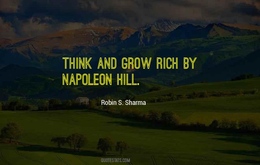 Think And Grow Quotes #1418673