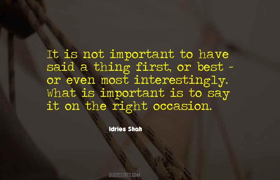 Timing Is Important Quotes #1115032