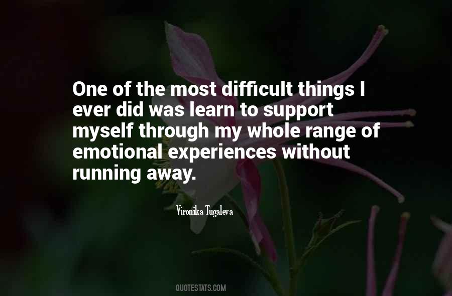 Emotional Experiences Quotes #1774994