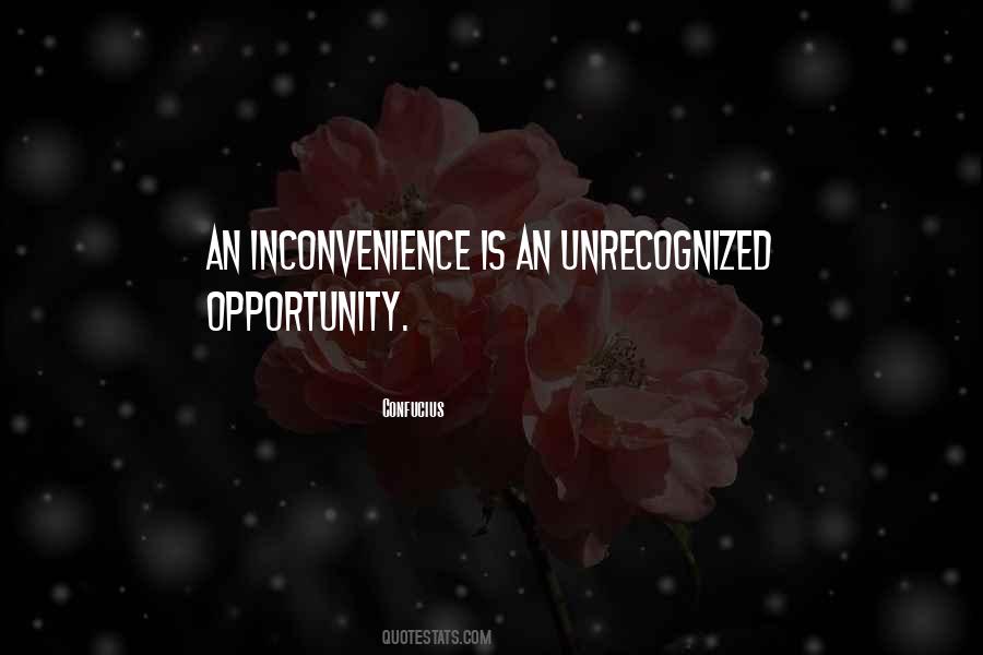 Quotes About Inconvenience #166254