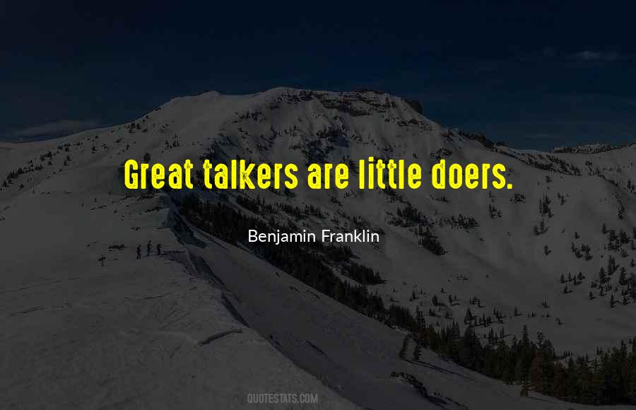 Quotes About Doers #1084998